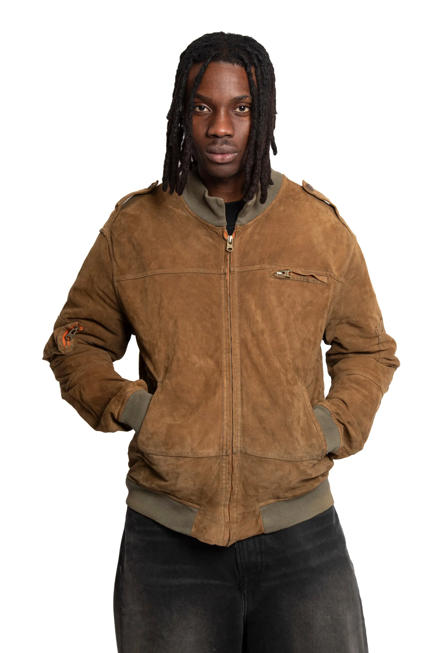 Avirex Suede Aviator Style Jacket