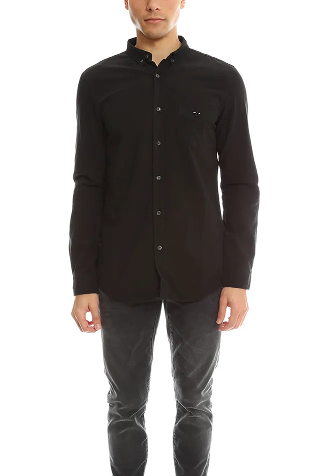 Barbell Chambray Shirt Black