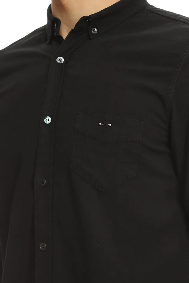 Barbell Chambray Shirt Black