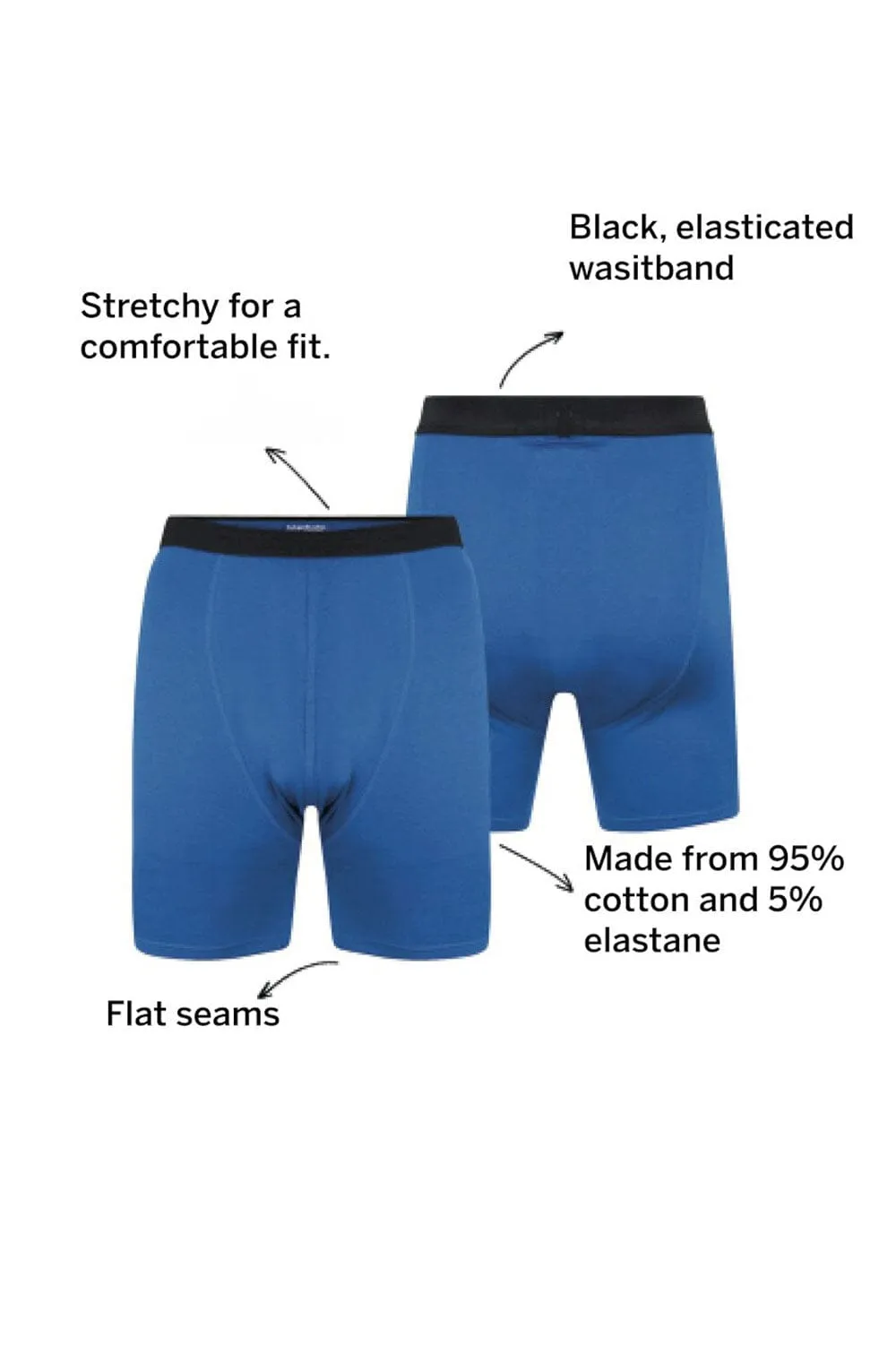 BD Men's Contrast Waistband Minor Fault Boxer Shorts