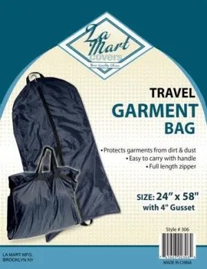 Black Garment Travel Bag Nylon Waterproof 1pc