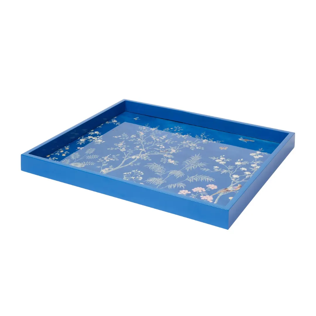 Blue Chinoiserie Tray, Medium