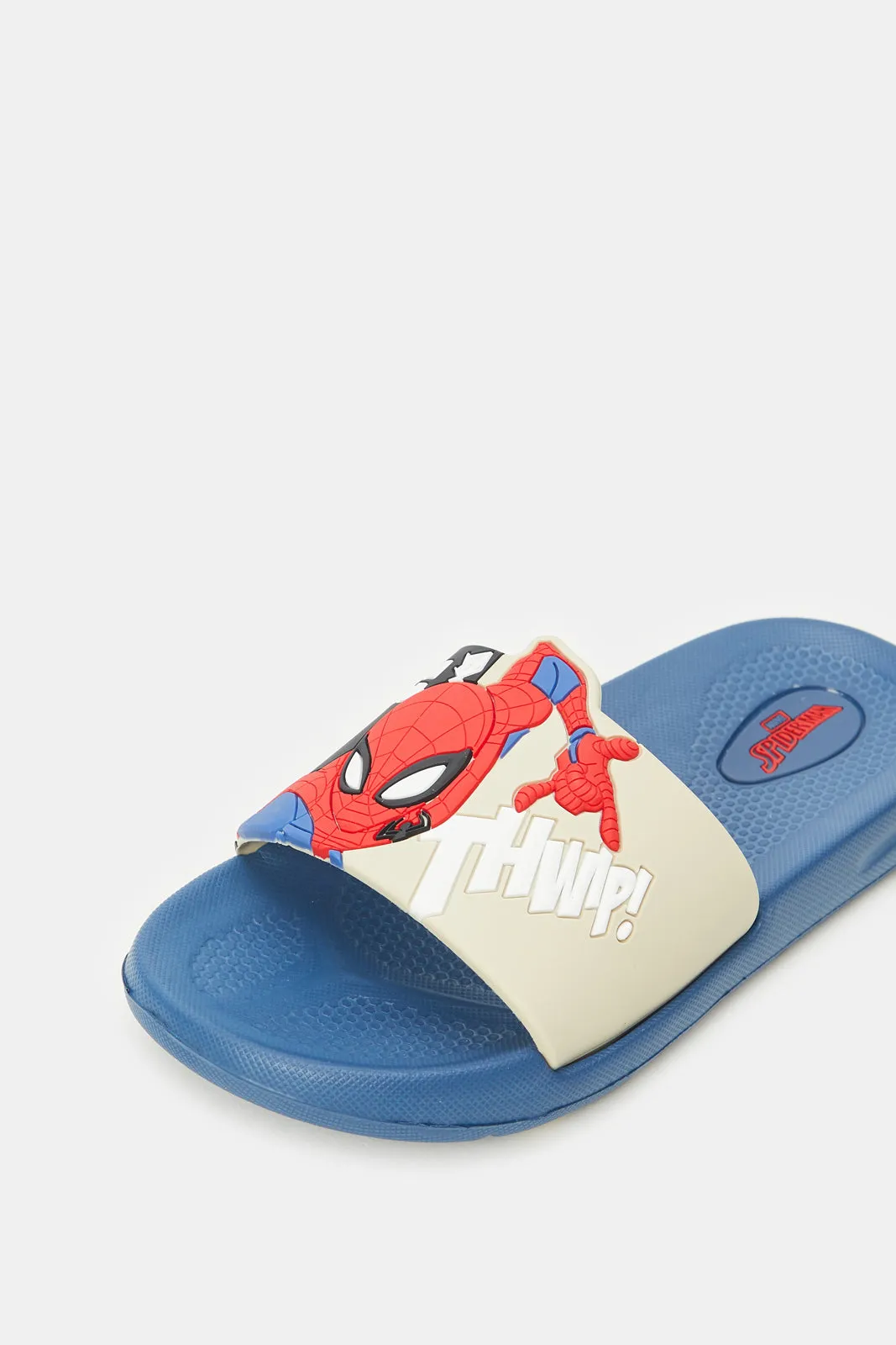 Boys Navy Spiderman Slide