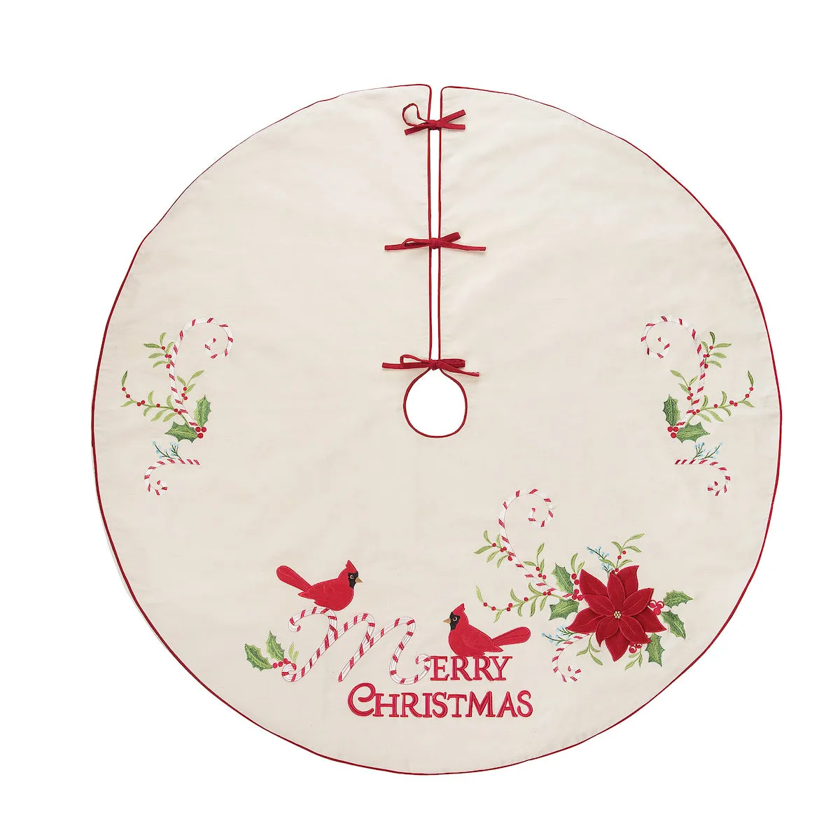 Cardinal Cane Tree Skirt