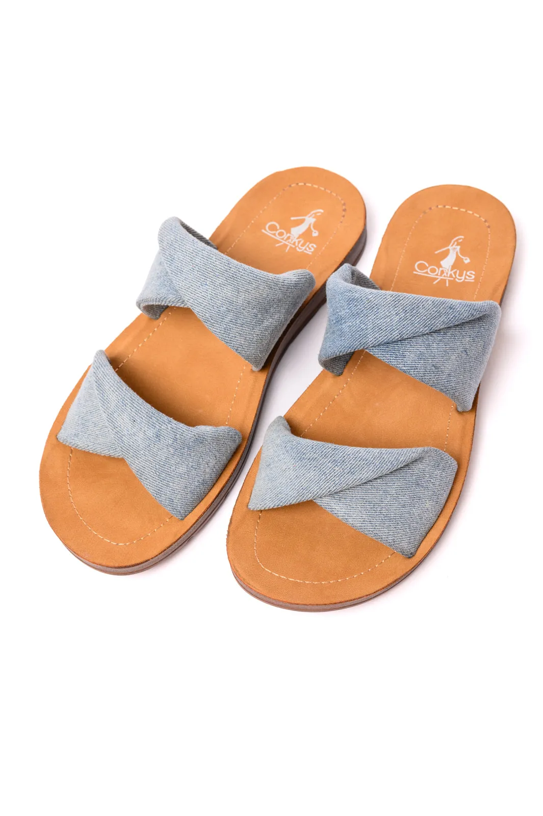 Corkys Footwear With a Twist Sandal in Denim