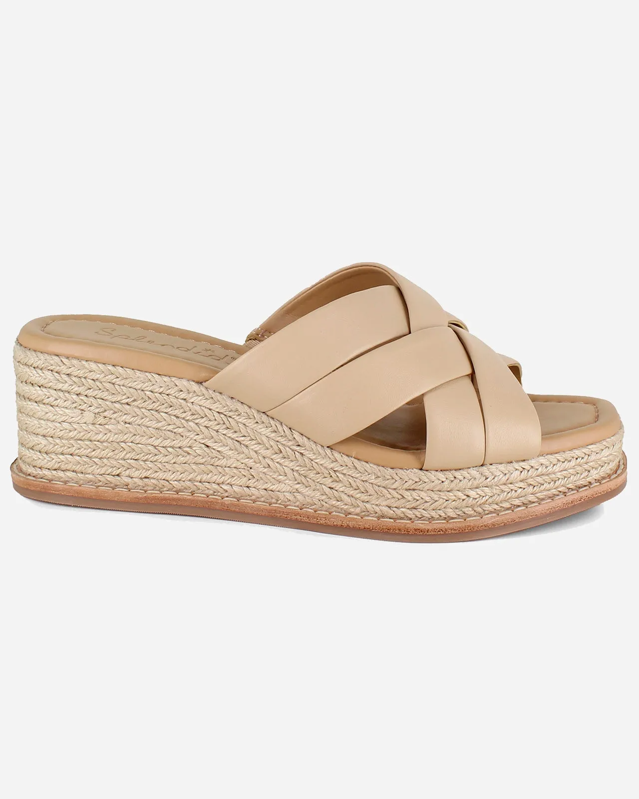 Delliny Wedge in Almond