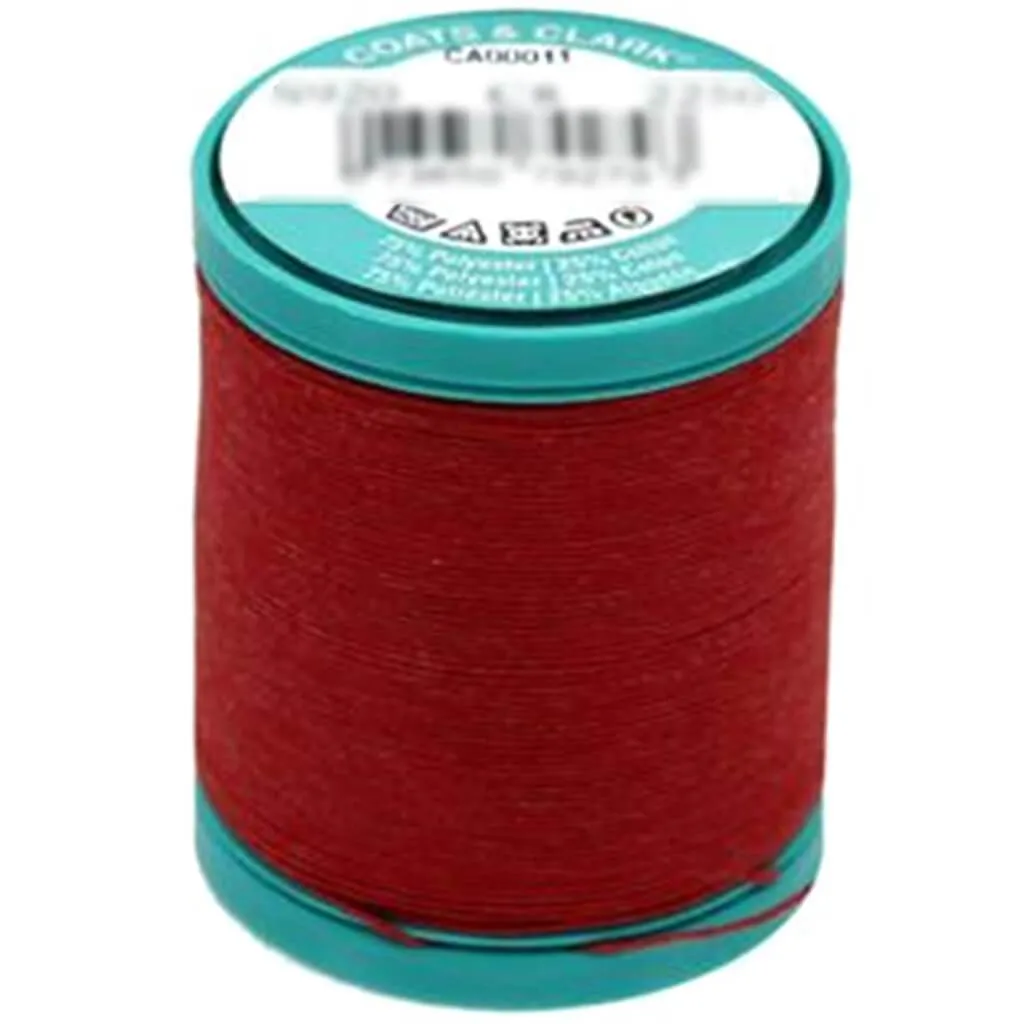 Dual Duty Plus Button & Carpet Thread 50yd Red