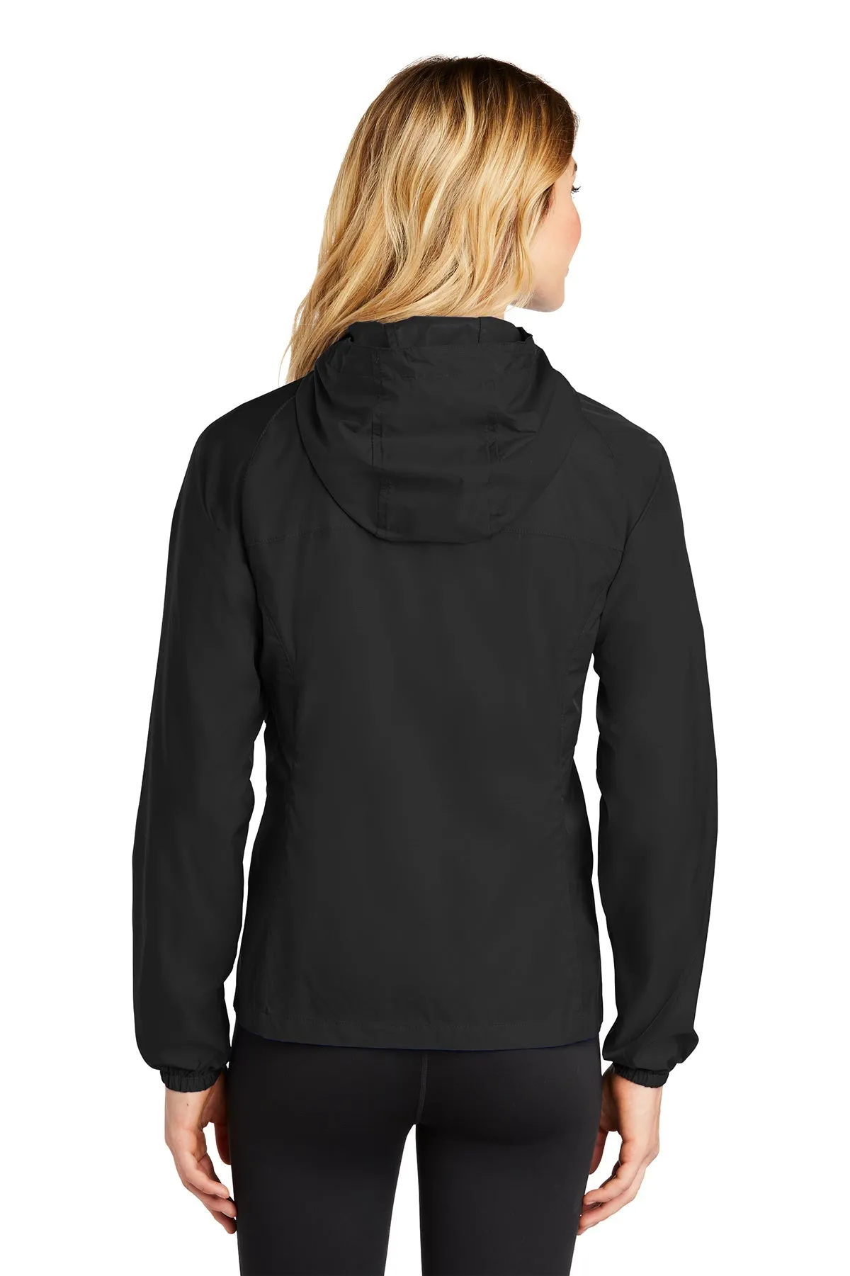 Eddie Bauer Ladies Custom Packable Wind Jackets, Black