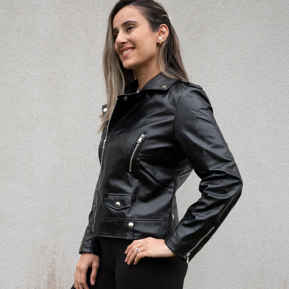 (Faux Leather) Wife of the Party Leather Jacket