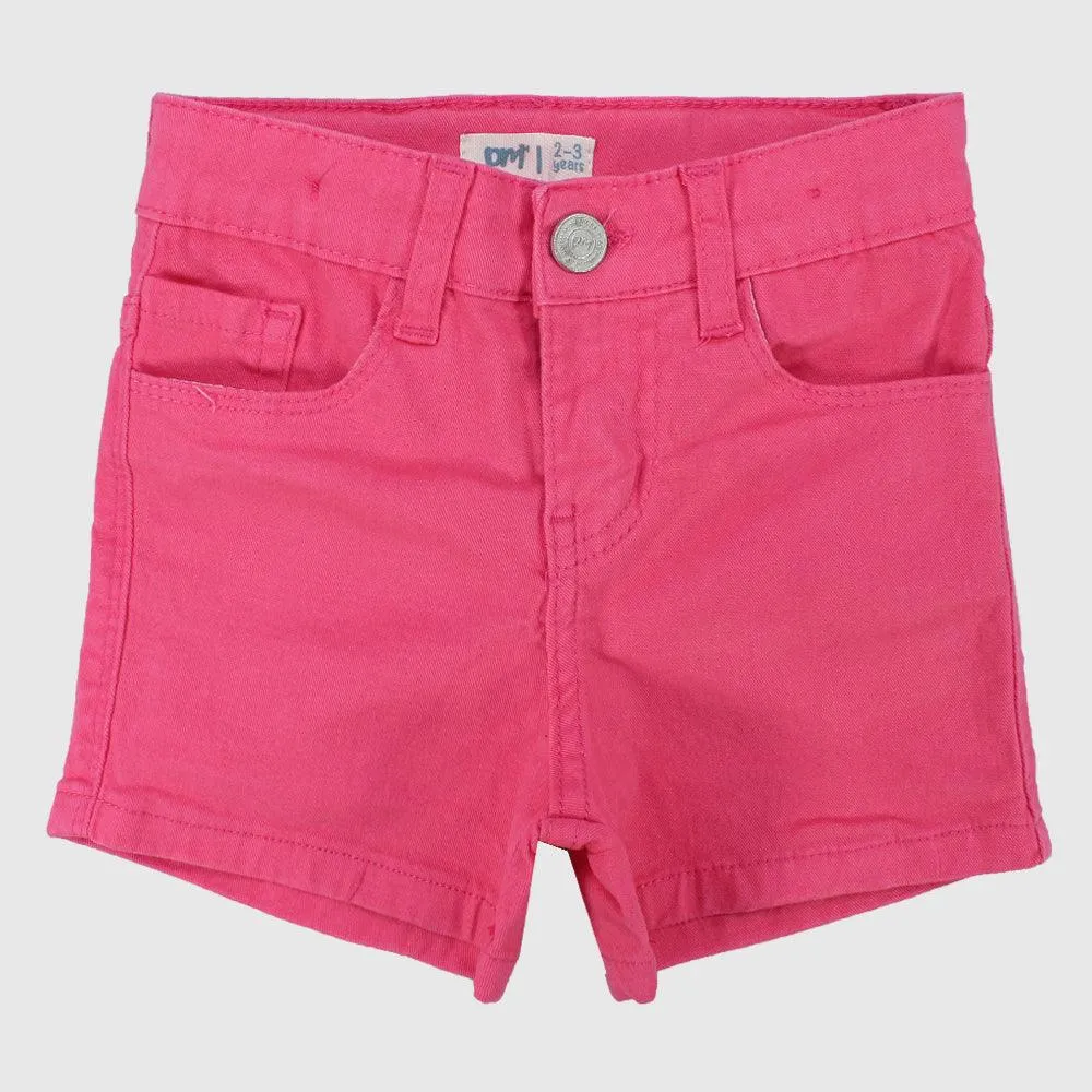 Fuchsia Gabardine Shorts