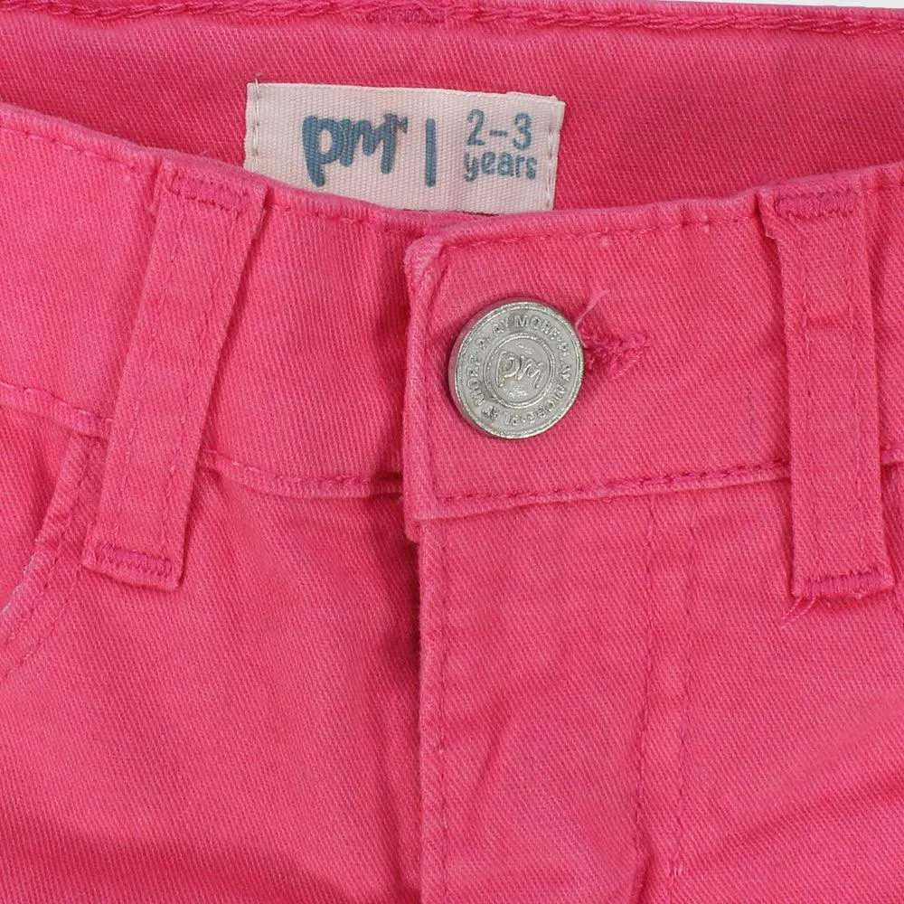 Fuchsia Gabardine Shorts