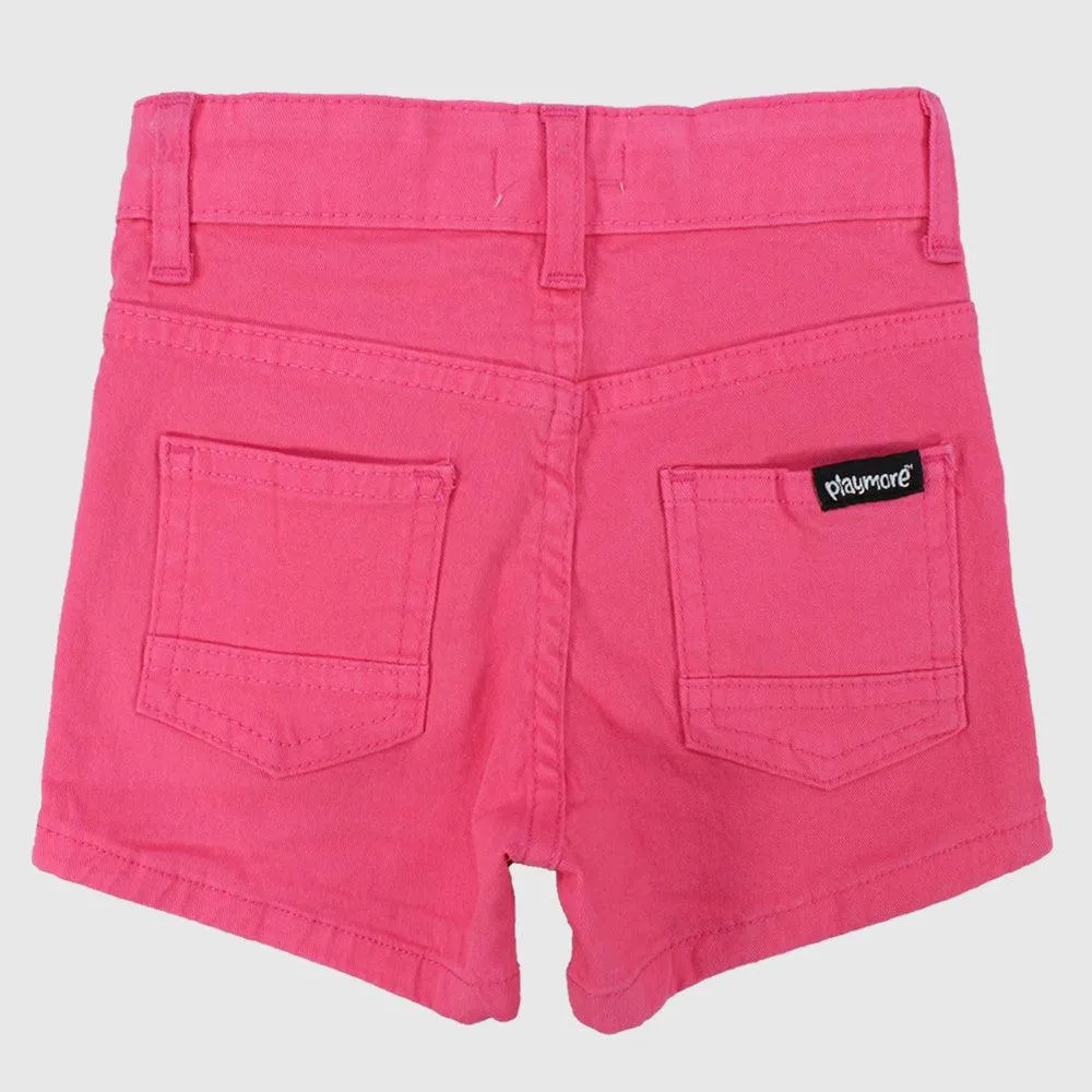 Fuchsia Gabardine Shorts