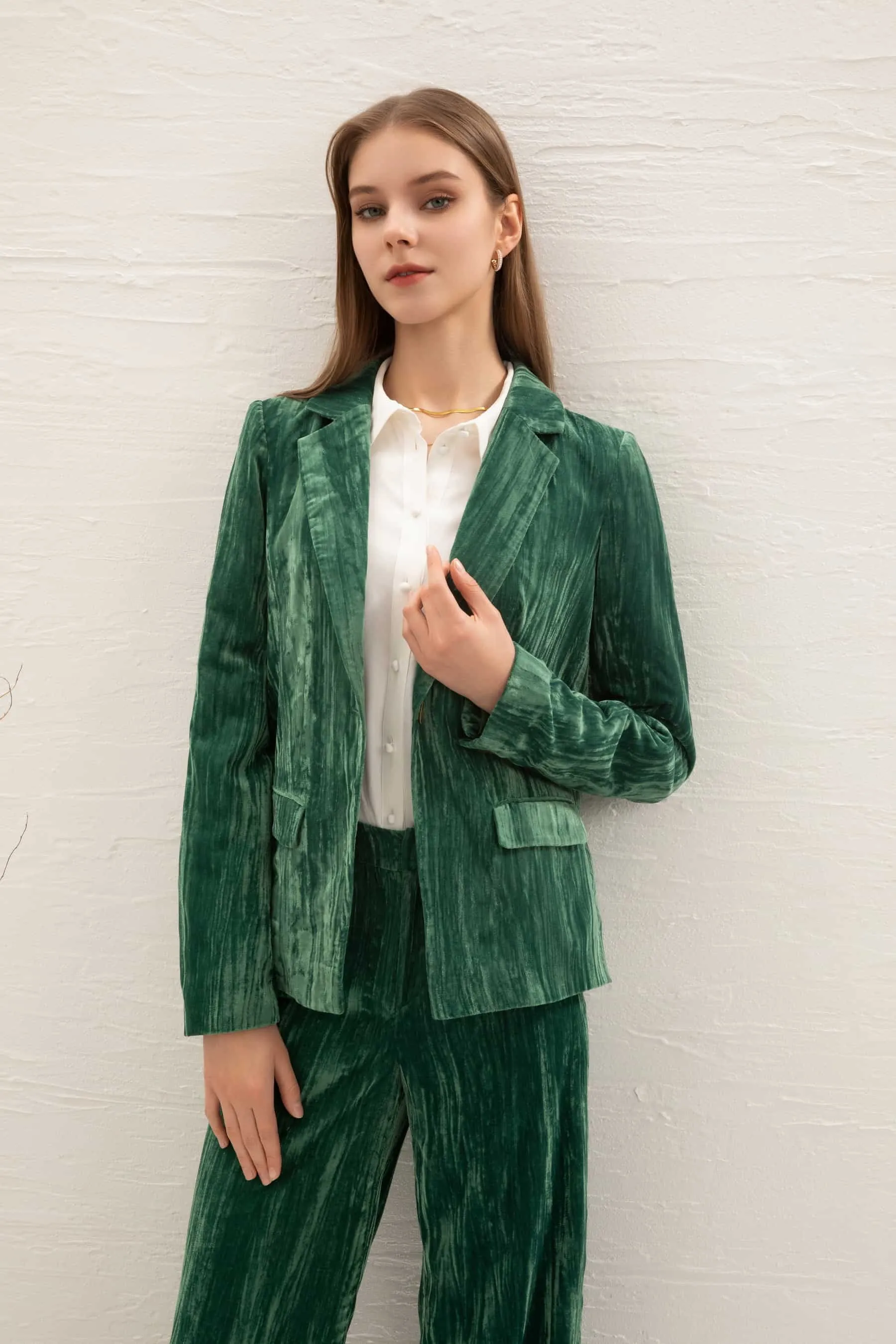 GDS Aliette Velvet Jacket | Green