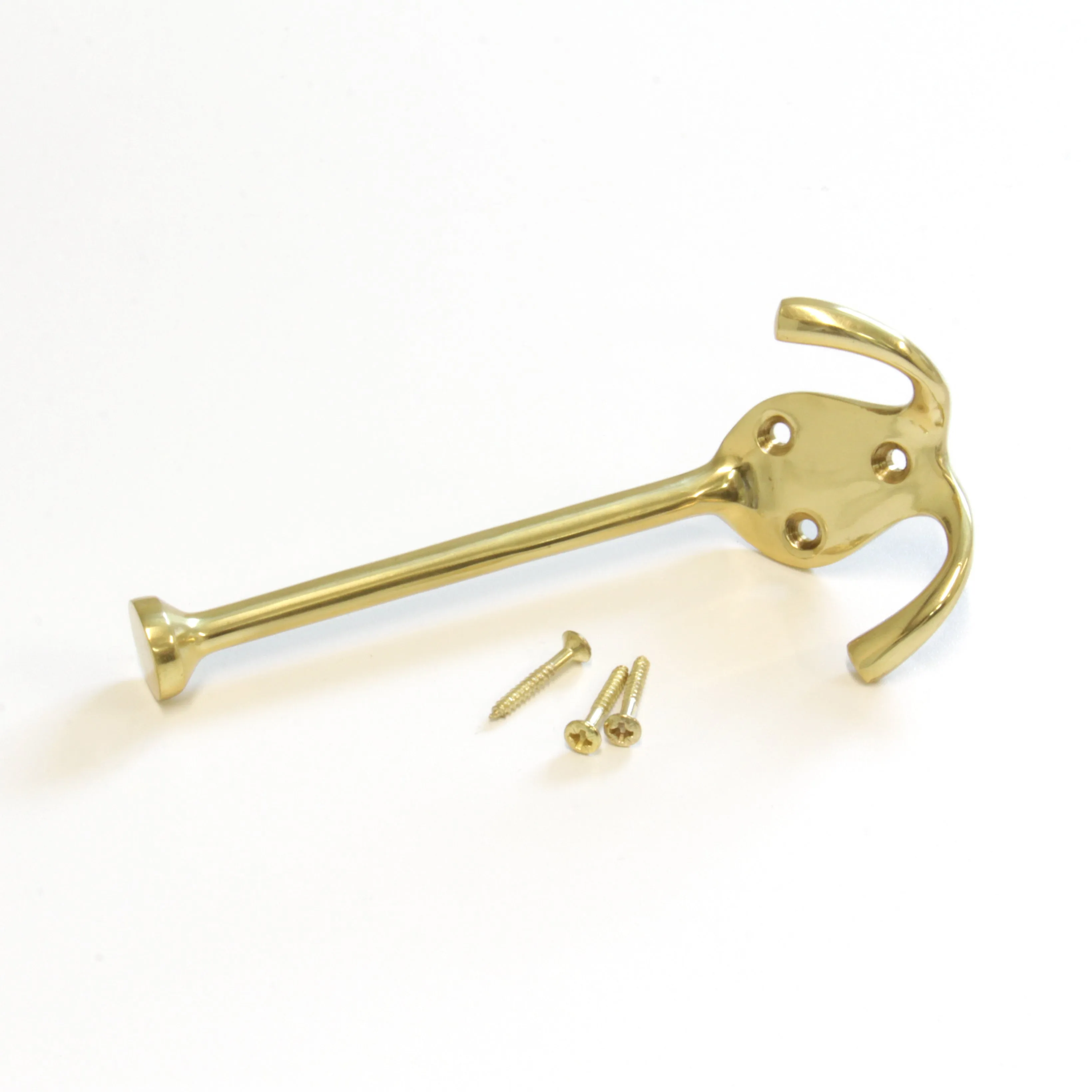 [Grip Hook BR2566] Brass Modern Wall Hook (3.9 Inch)