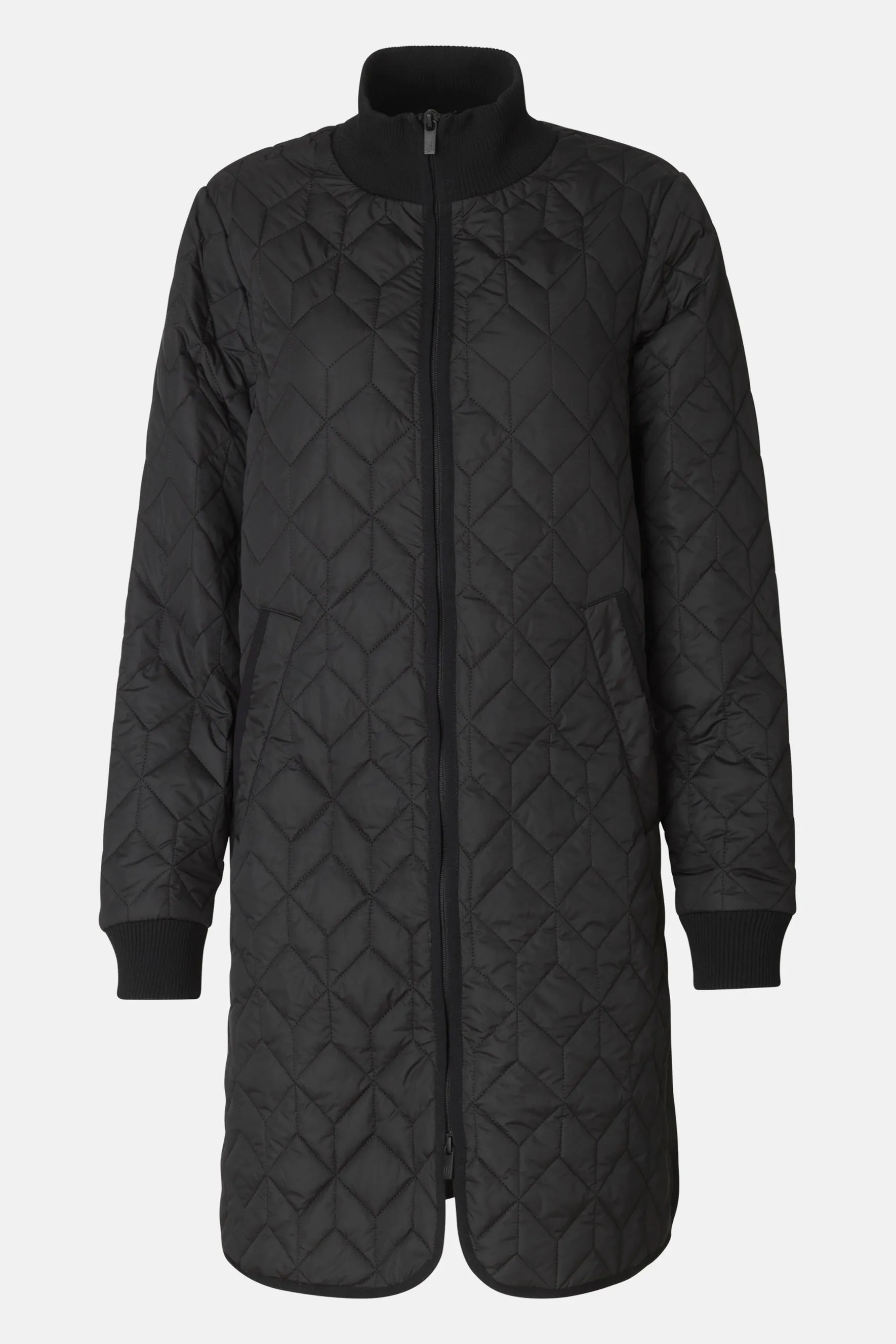 Ilse Jacobsen Hornbæk Art Padded Quilted Coat Art 06 | Black