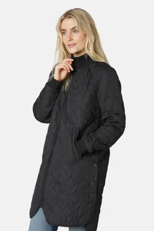 Ilse Jacobsen Hornbæk Art Padded Quilted Coat Art 06 | Black