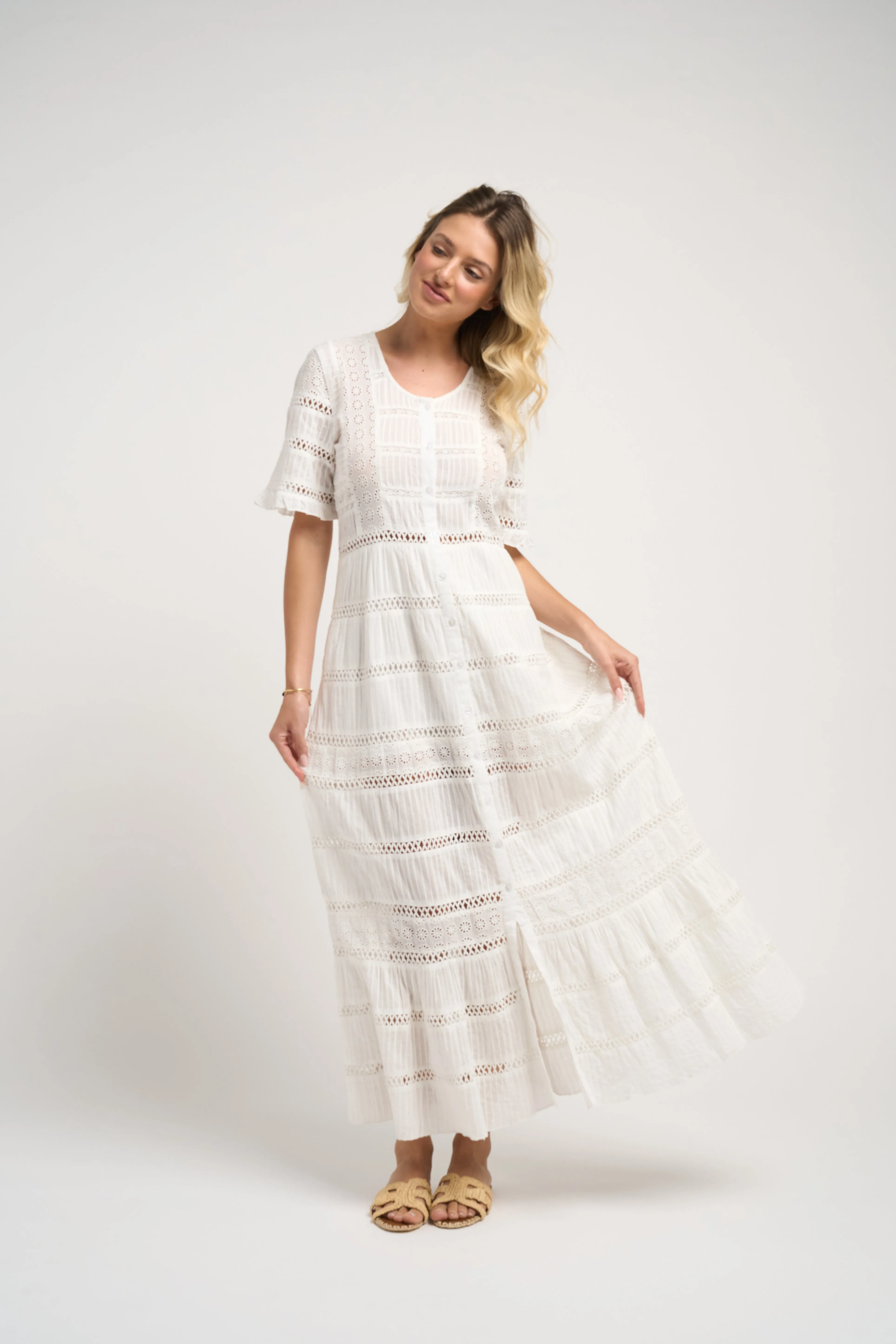 Julieta Dress White