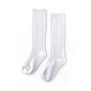 Little Stocking Co Knee High Socks - White