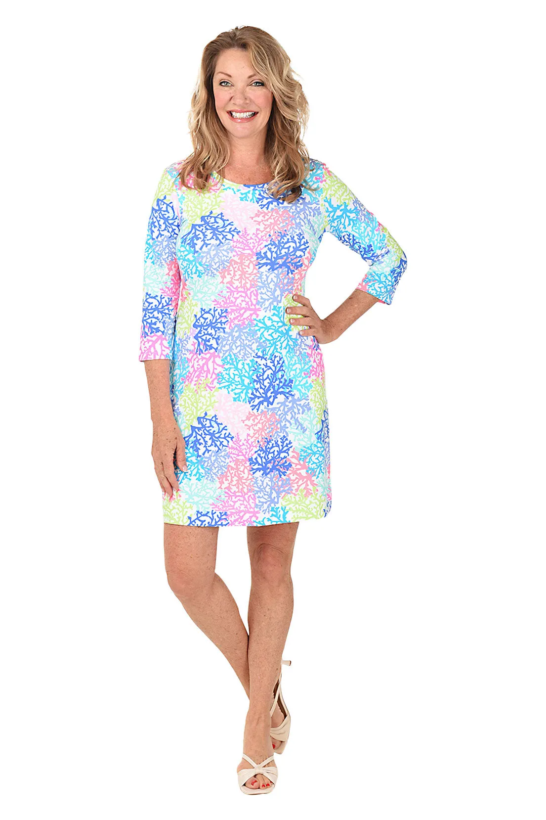 Neon Coral UPF50  Travel Dress