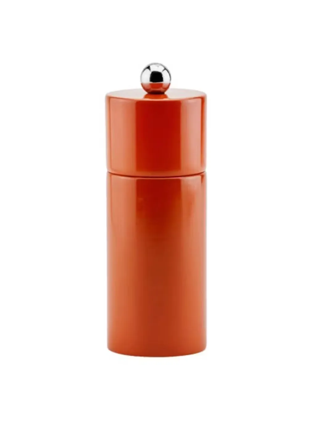 Orange Mini Column salt or pepper mill