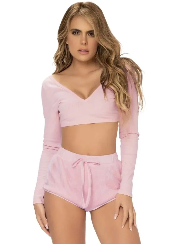 Pale Pink Soft Pajama Set