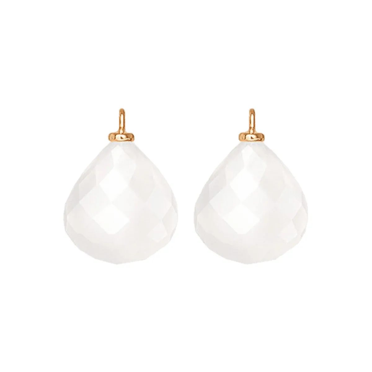 Quartz Lotus Earring Jackets