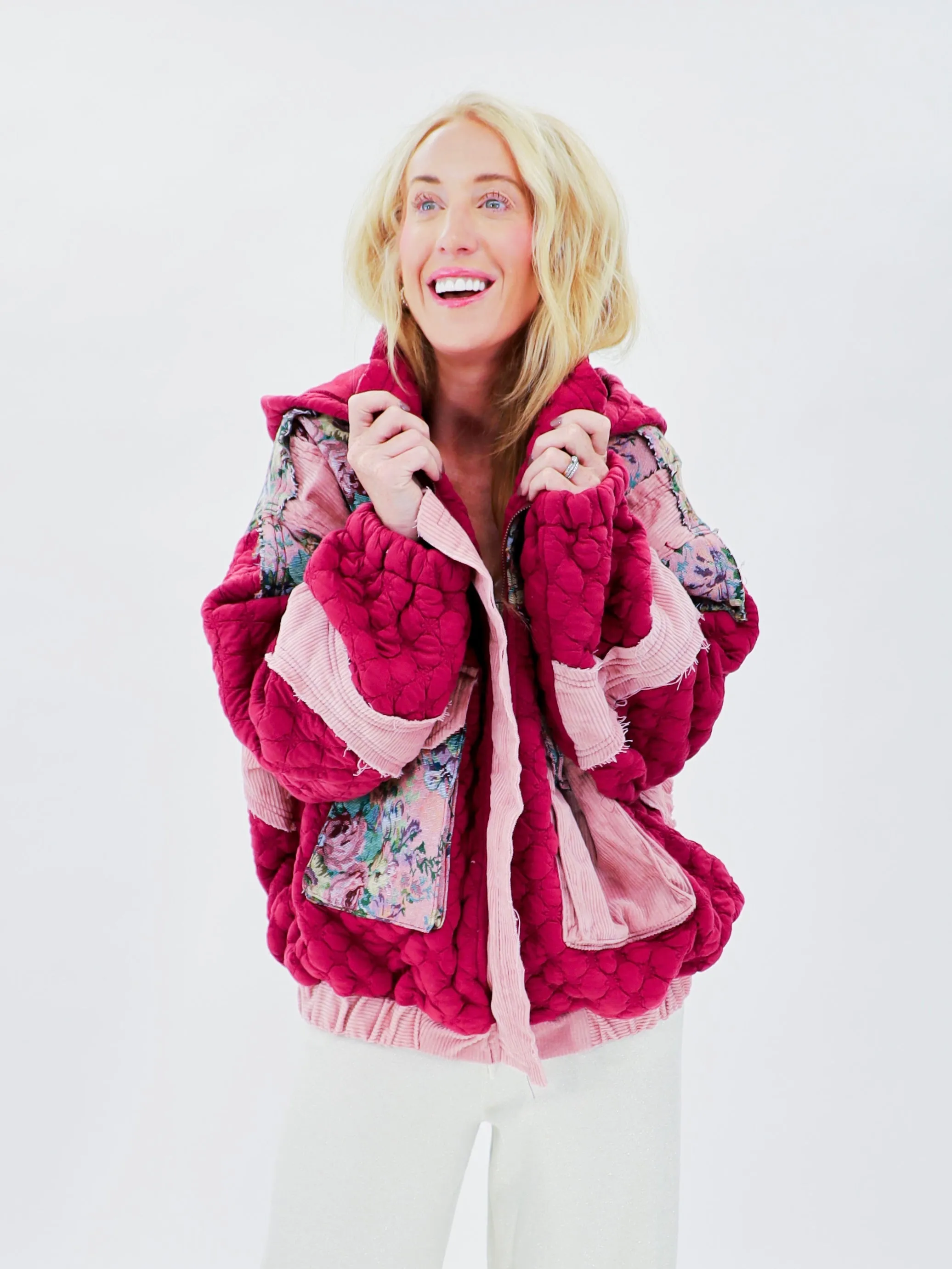 Quinn's Quilted Floral Jacket