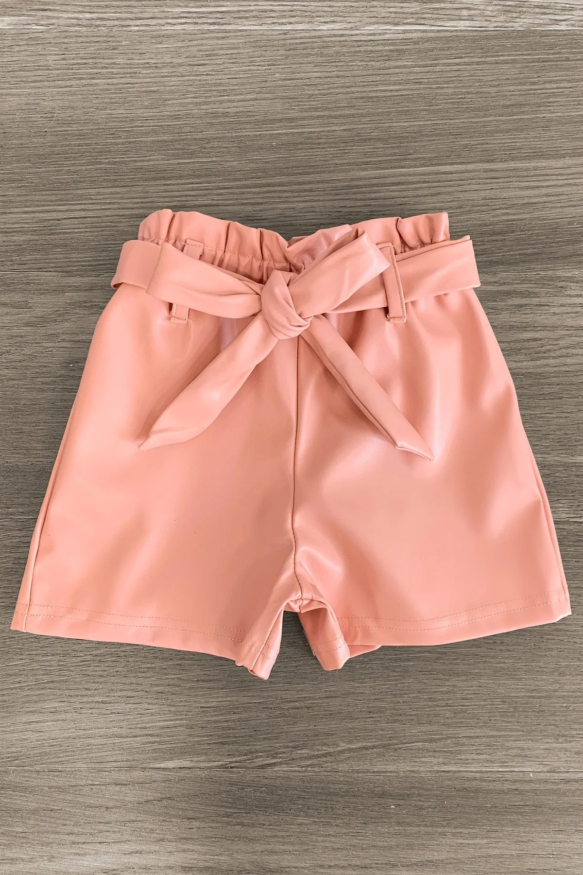 "It's A Beautiful Day For Learning" Pleather Short Set