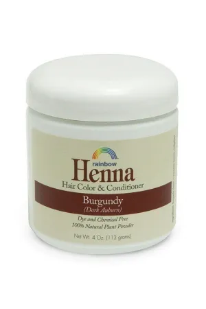 Rainbow Research Burgundy Henna 4 oz Powder