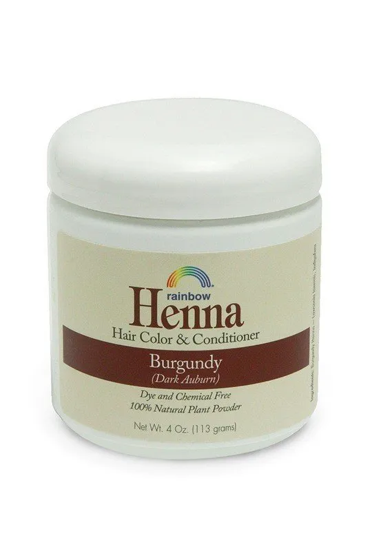 Rainbow Research Burgundy Henna 4 oz Powder