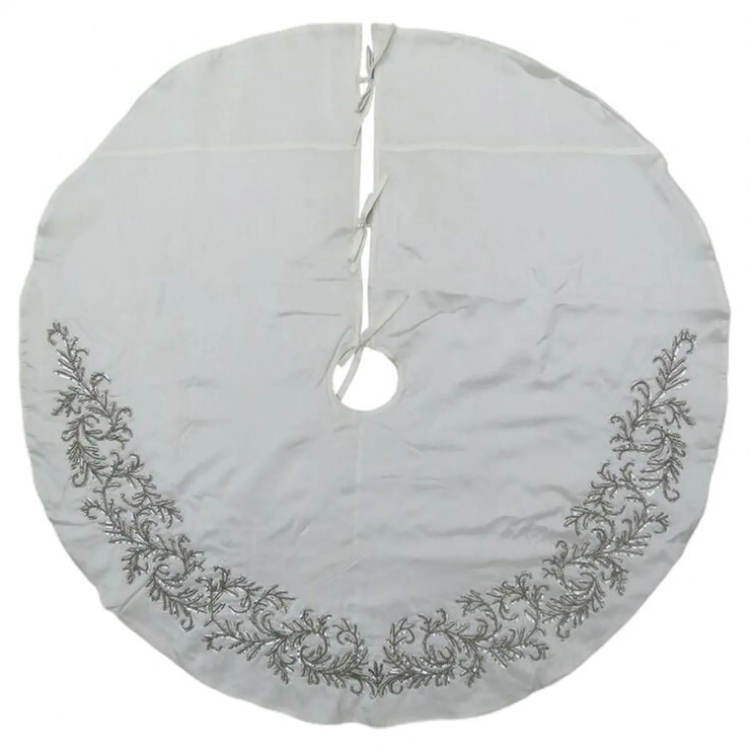 Regency International 52" Embrd W/Bead Work Fabric Tree Skirt