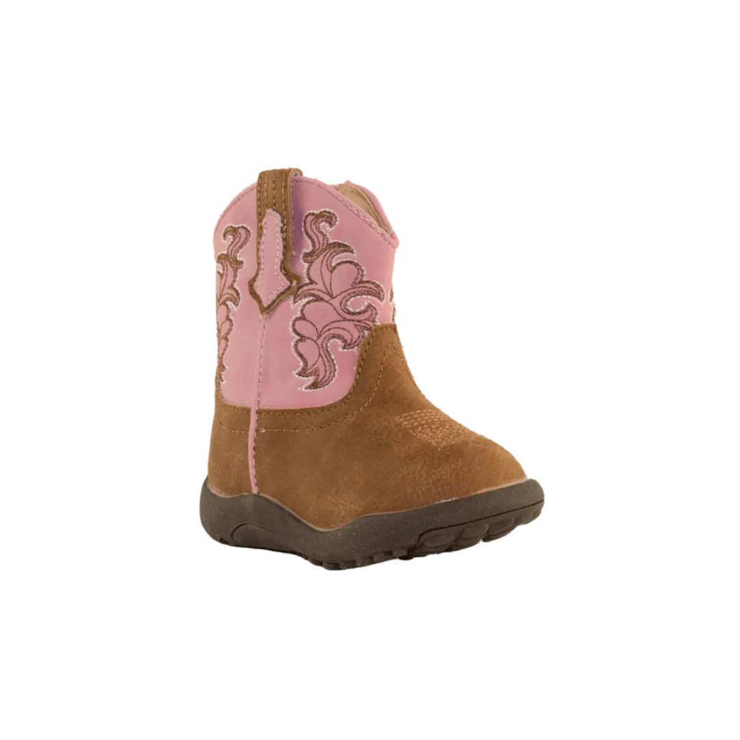 Roper Footwear Kid's Brown and Pink Boots