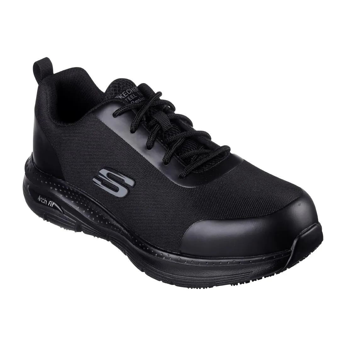 Skechers Arch Fit Ringstap Trainers Black Size 40