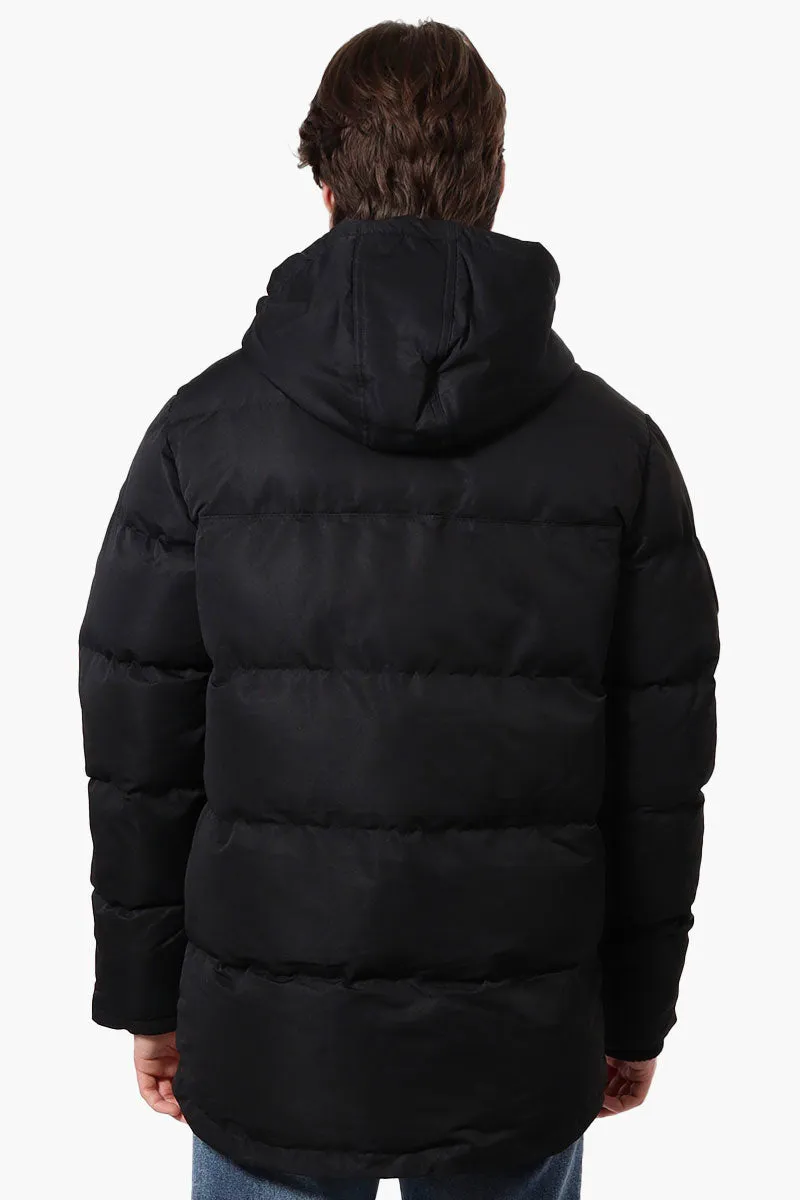 Super Triple Goose Colour Block Bubble Bomber Jacket - Black