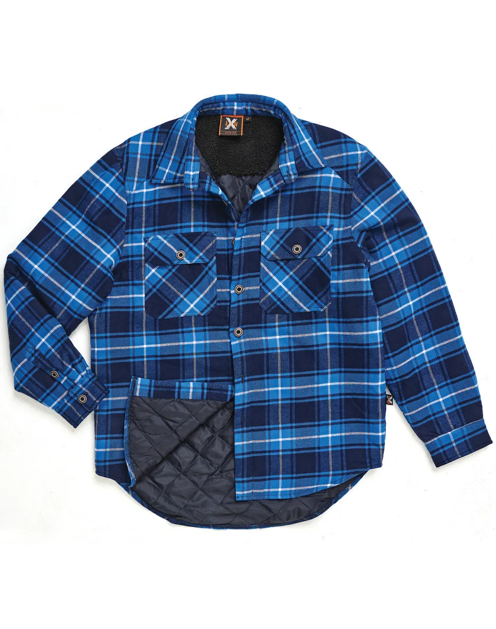 Unisex Quilted Flannel Shirt-Style Jacket - WT07