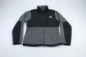 Women's The North Face Embroidered Black & Grey Fleece Jacket