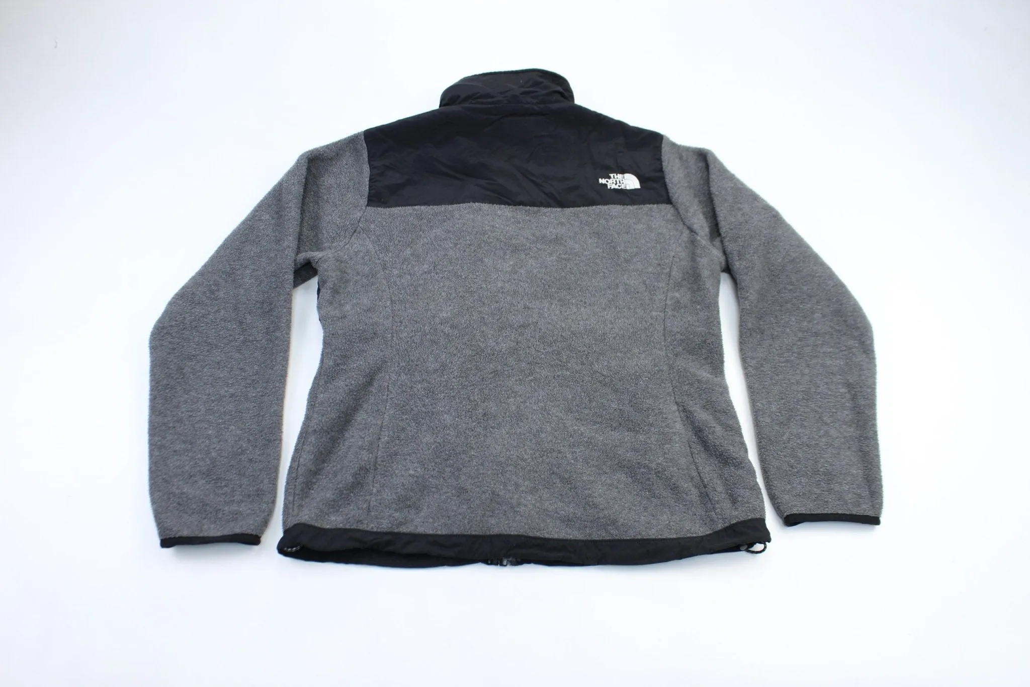 Women's The North Face Embroidered Black & Grey Fleece Jacket