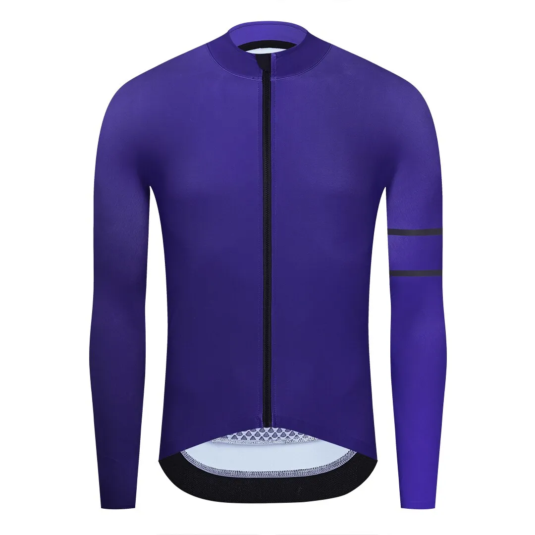 YKYW Men's Cycling Jersey Jackets Winter 10-20℃ Long Sleeves Thermal Fleece Highly Elastic 5 Gradient Colors