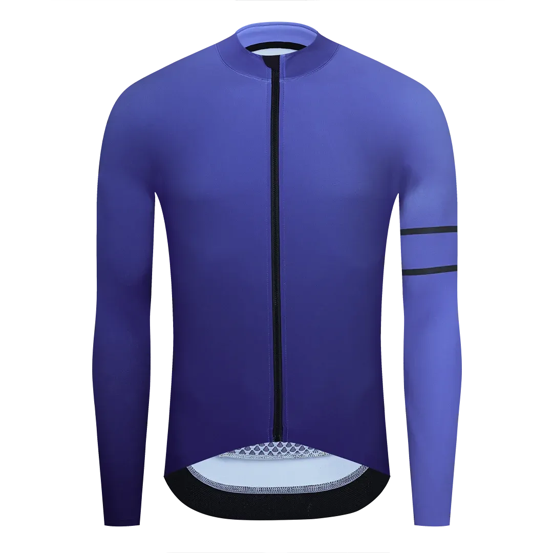 YKYW Men's Cycling Jersey Jackets Winter 10-20℃ Long Sleeves Thermal Fleece Highly Elastic 5 Gradient Colors