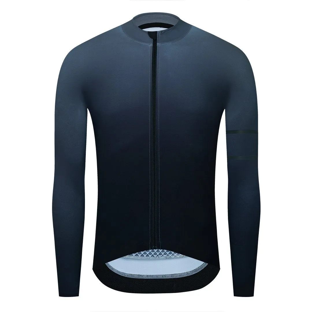 YKYW Men's Cycling Jersey Jackets Winter 10-20℃ Long Sleeves Thermal Fleece Highly Elastic 5 Gradient Colors