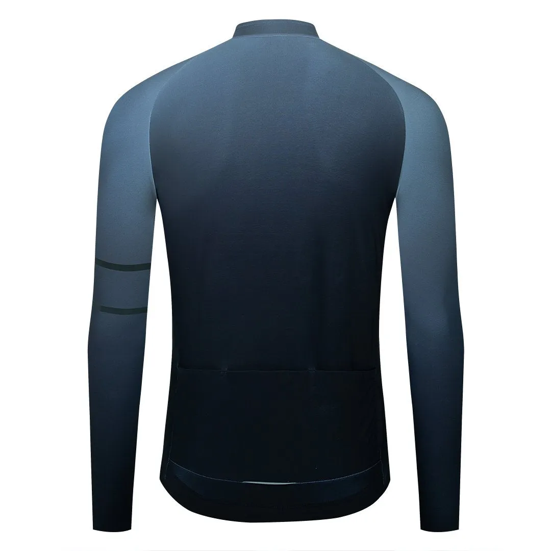 YKYW Men's Cycling Jersey Jackets Winter 10-20℃ Long Sleeves Thermal Fleece Highly Elastic 5 Gradient Colors